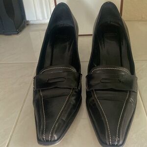 Coach Ally Baby Calf Black leather pump. Made in Italy